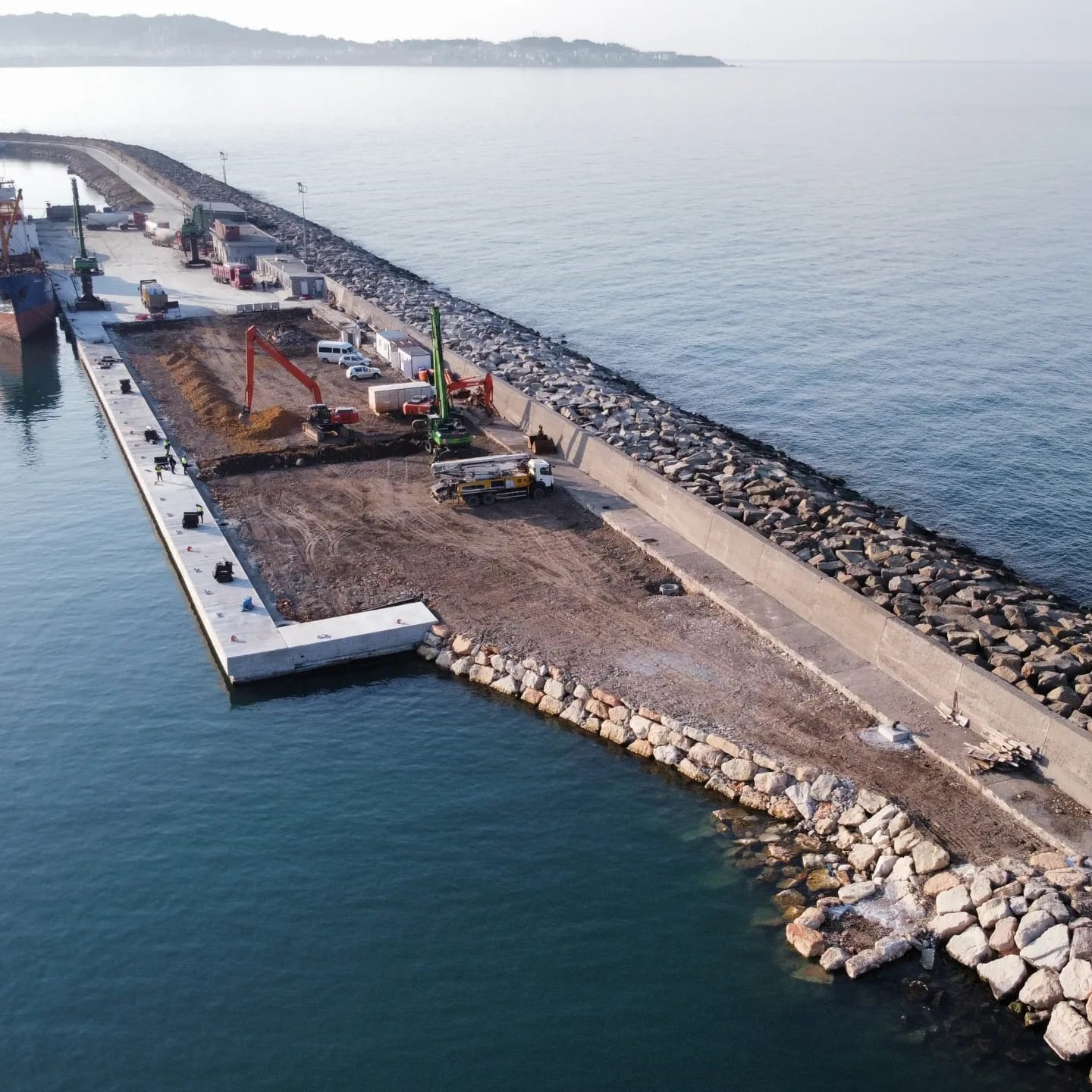 Özka İnşaat Unye Port Dock Construction and Landscaping Work