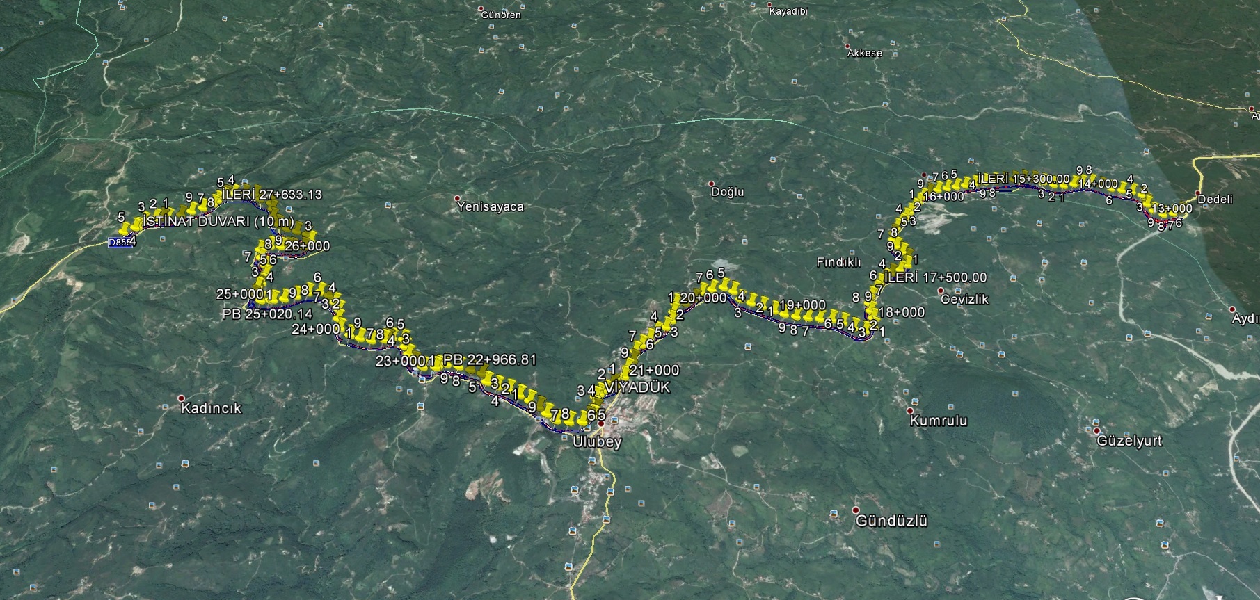 Özka İnşaat Ordu-Topçam Turnout - Ulubey - Gürgentepe - Gölköy State Road